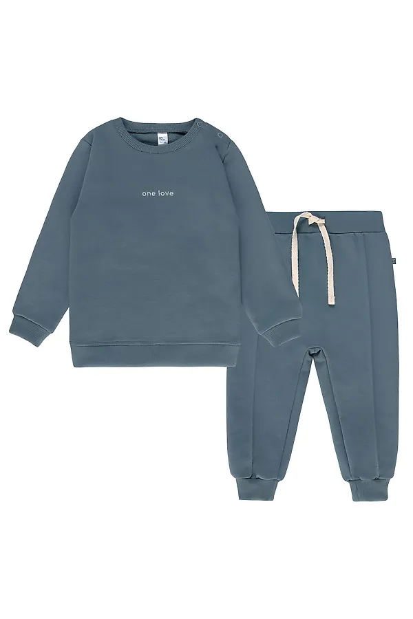 Костюм (Свитшот+Брюки) BOSSA NOVA, серо-зеленый - фото 1