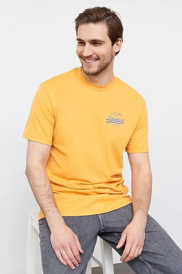 Футболка  MARK FORMELLE, оранжевый +печать - фото 1