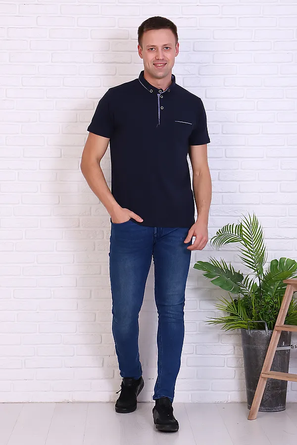 Футболка 17574 НАТАЛИ, темно-синий - фото 1