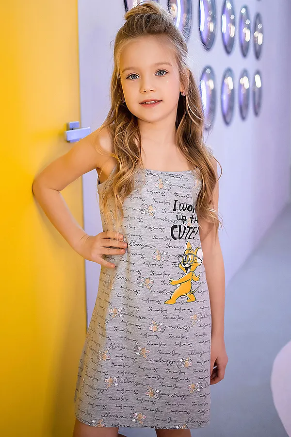 Платье BATIK, серый меланж - фото 1