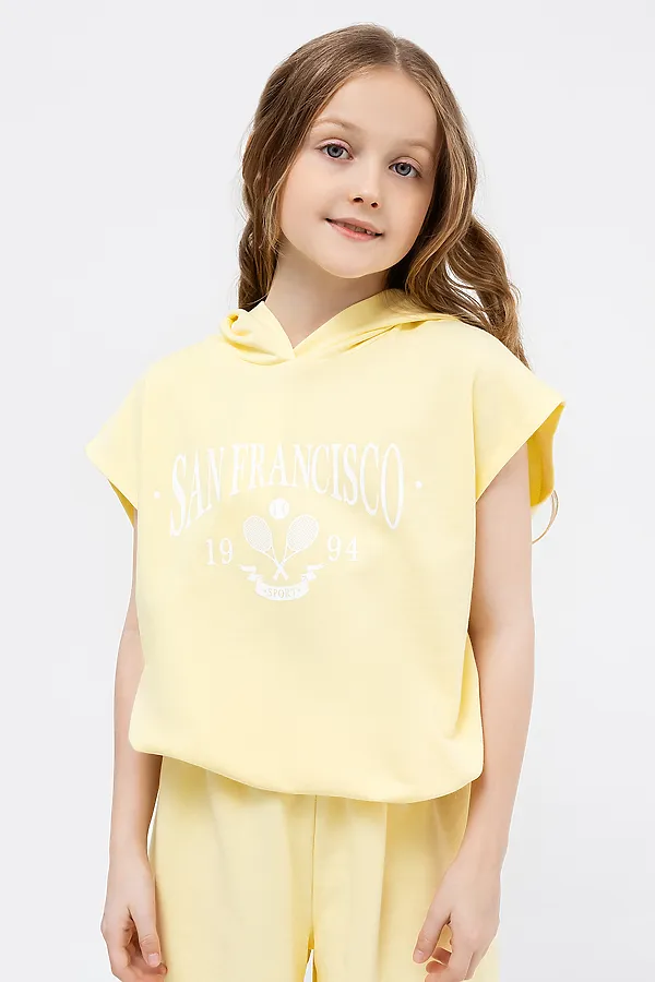 Жилет  MARK FORMELLE, желтый +печать - фото 1