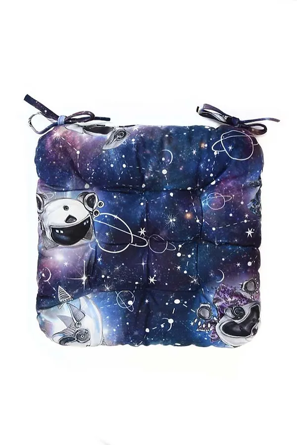 Подушка на стул Сюжет с завязками ST4236 40*40см НАТАЛИ, космопузики - фото 1