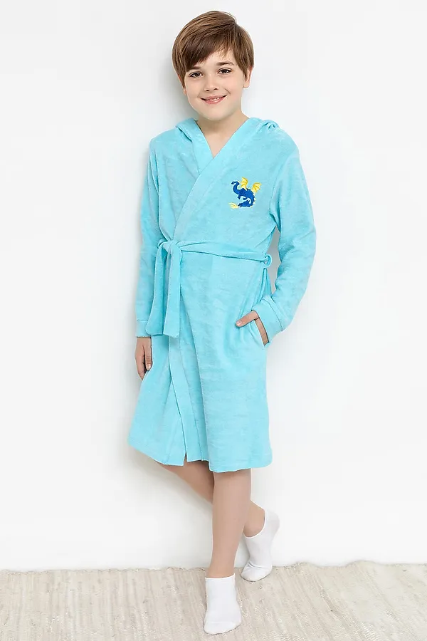 Халат  MARK FORMELLE, я.бирюзовый - фото 1