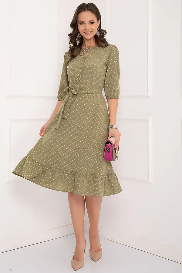 Платье BELLOVERA, хаки - фото 1