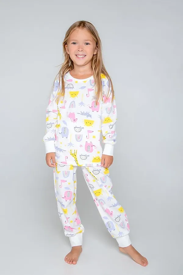 Пижама CROCKID SALE, микс из животных на сахаре - фото 1