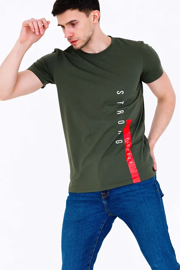 Футболка  СОФИЯ37, хаки - фото 1