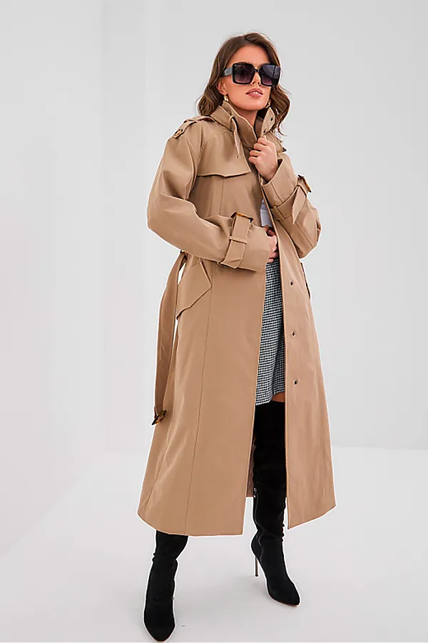 Плащ HOOPS, бежевый - фото 1