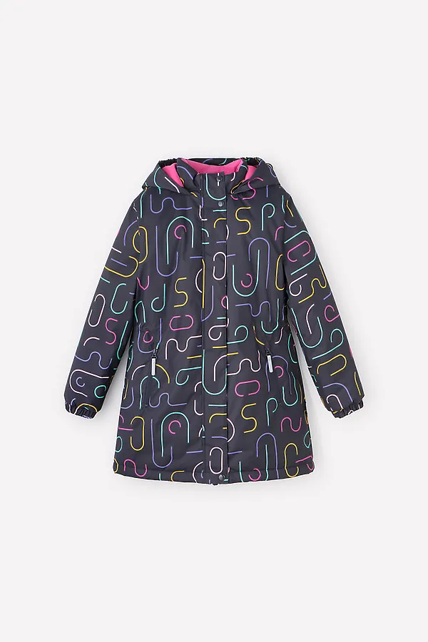 Пальто CROCKID SALE, черный жемчуг, цветные ленточки - фото 1