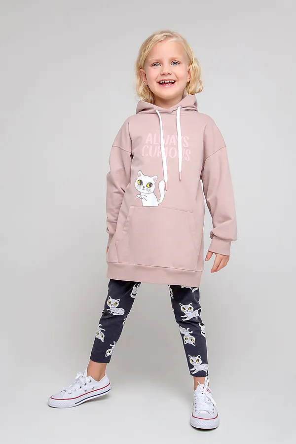 Толстовка  CROCKID SALE, кофейно-розовый к345 - фото 1