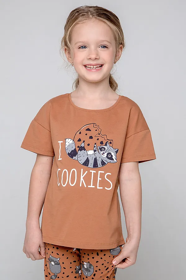 Футболка  CROCKID SALE, светло-коричневый к357 - фото 1