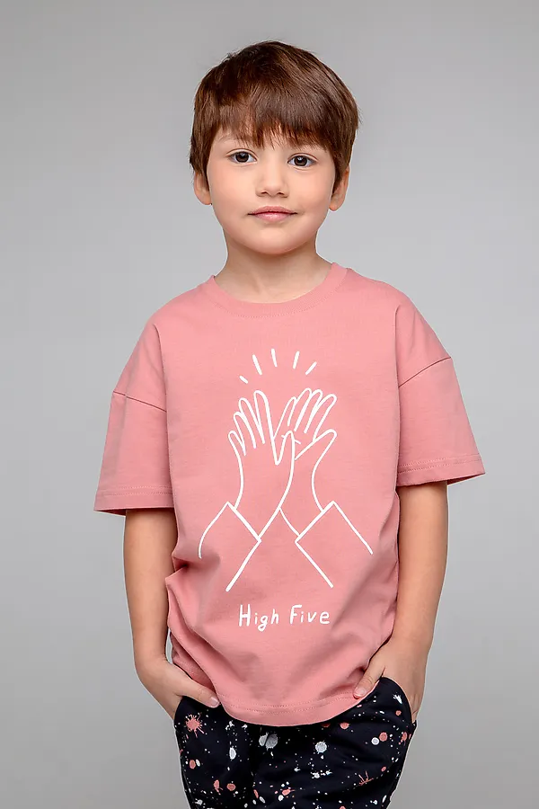 Футболка  CROCKID SALE, темно-коралловый к350 - фото 1