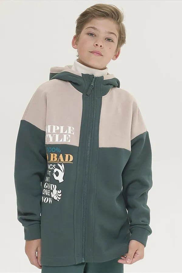 Толстовка  PELICAN, зеленый - фото 1