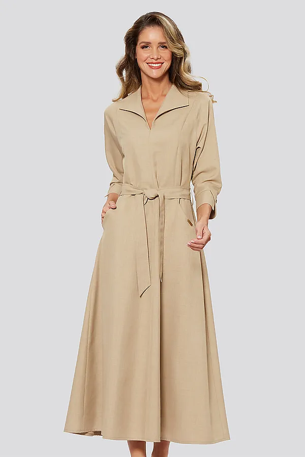 Платье DIMMA, бежевый - фото 1