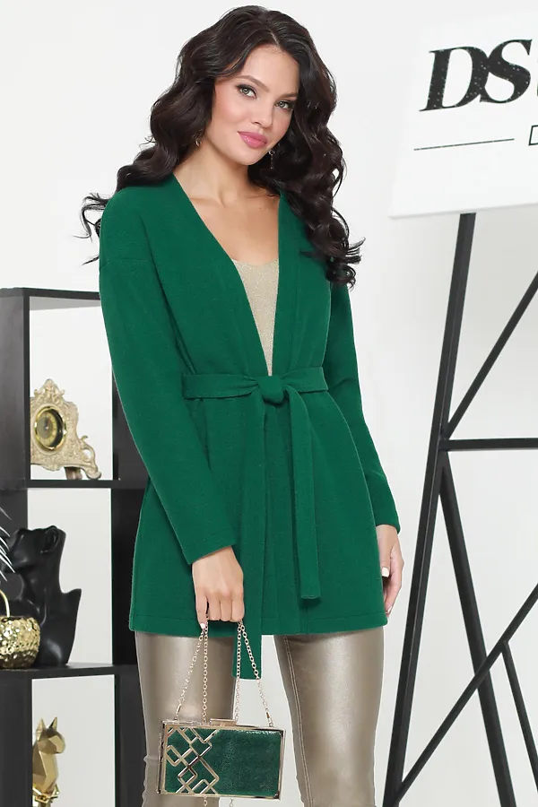 Кардиган DSTREND, тёмно-зелёный - фото 1