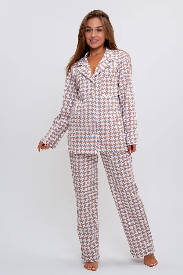 Пижама MODELLINI, кофейный - фото 1