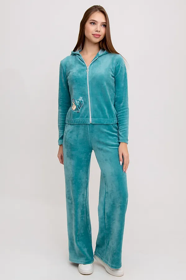 Костюм (Толстовка+Брюки) MODELLINI, зеленый - фото 1