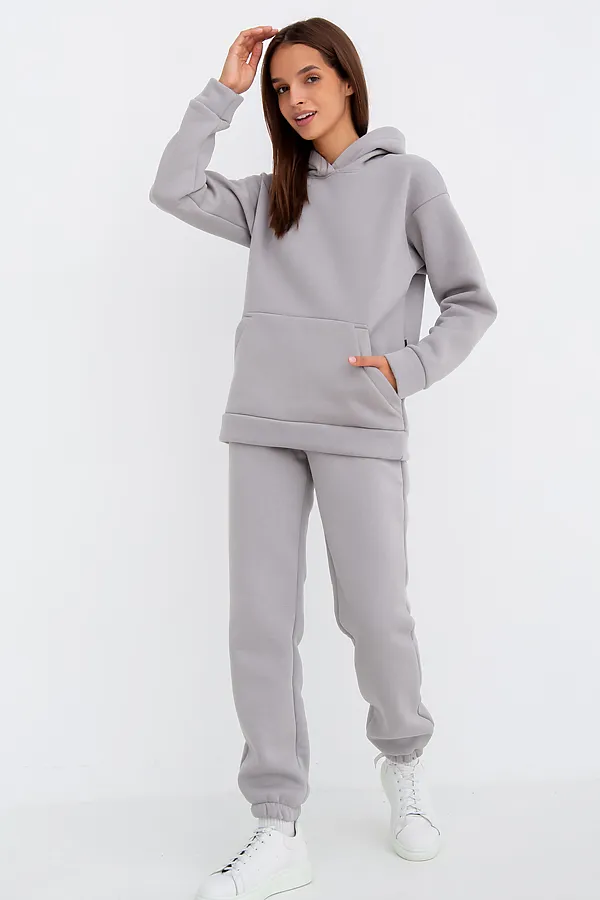 Костюм (Худи+Брюки) MODELLINI, светло-серый - фото 1