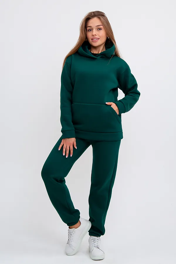 Костюм (Худи+Брюки) MODELLINI, изумрудный - фото 1