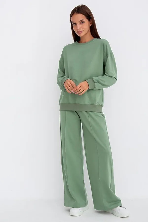 Костюм (Свитшот+Брюки) MODELLINI, фисташковый - фото 1