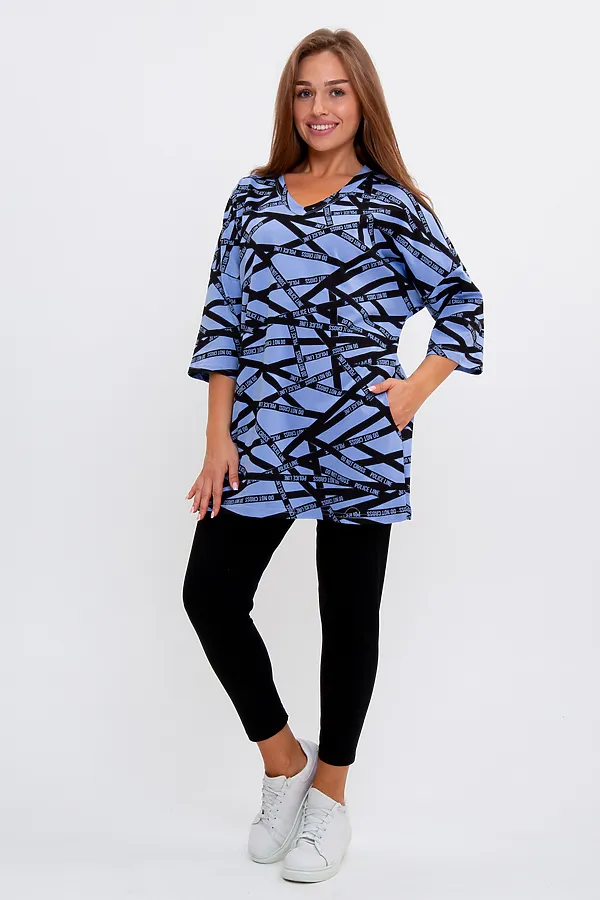 Костюм (Туника+Леггинсы) MODELLINI, сиреневый - фото 1