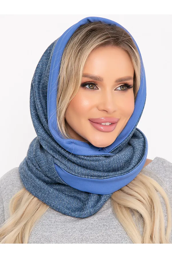 Снуд-капор BELLOVERA, голубой - фото 1