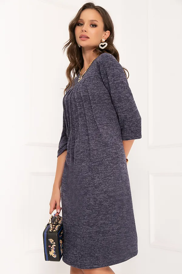 Платье BELLOVERA, серый, синий - фото 1