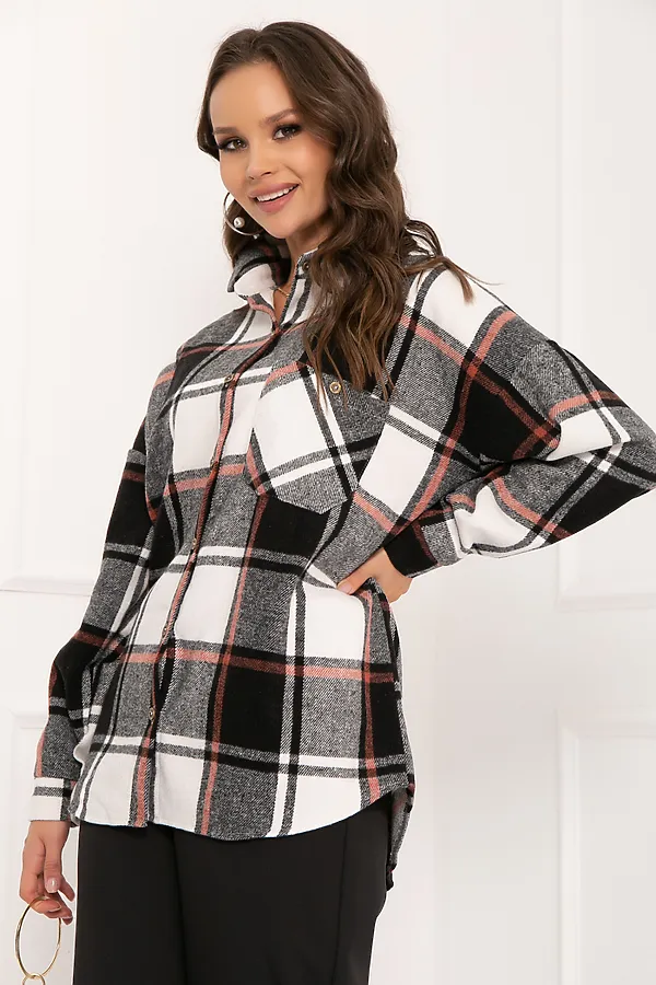 Рубашка BELLOVERA, черный, белый - фото 1