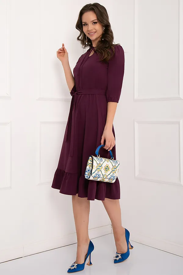 Платье BELLOVERA, сливовый - фото 1