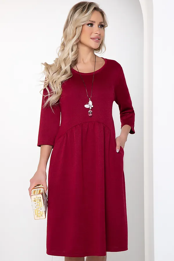 Платье BELLOVERA, бордовый - фото 1