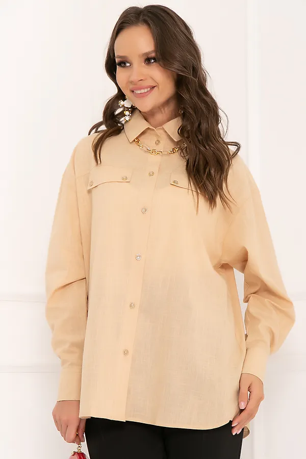 Рубашка  BELLOVERA, бежевый - фото 1