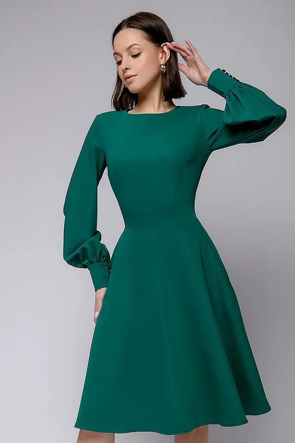 Платье 1001 DRESS, изумрудный - фото 1