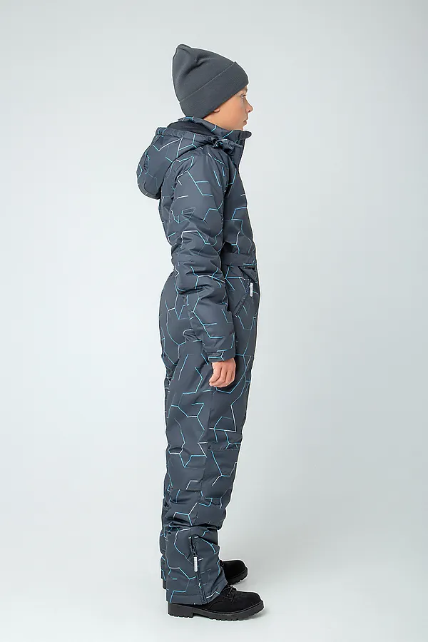 Комбинезон  CROCKID SALE, темный графит, светящиеся линии - фото 1