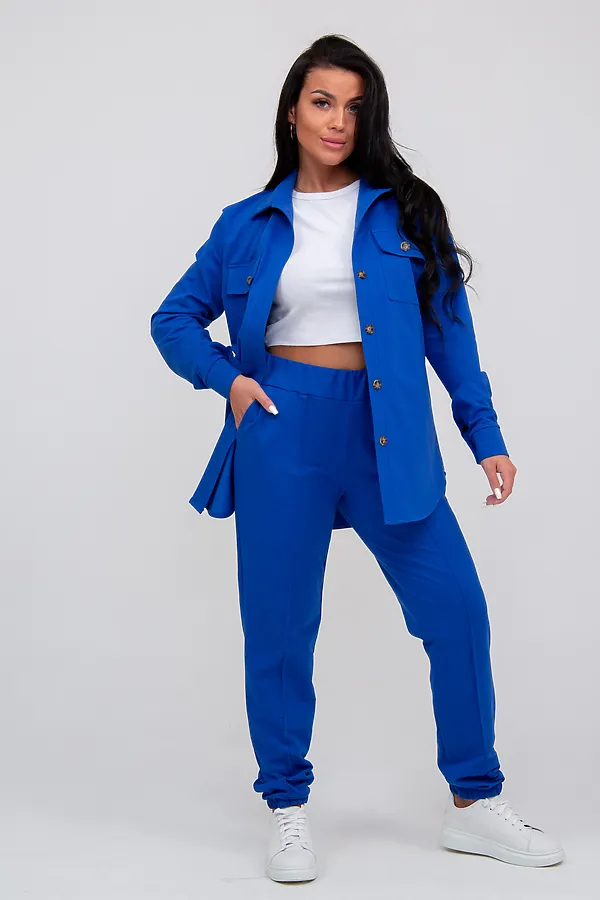 Костюм (Рубашка+Брюки) MODELLINI, васильковый - фото 1