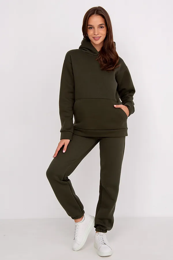 Костюм (Худи+Брюки) MODELLINI, хаки - фото 1