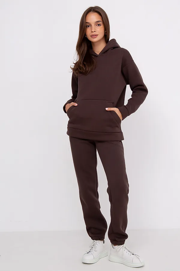 Костюм (Худи+Брюки) MODELLINI, коричневый - фото 1