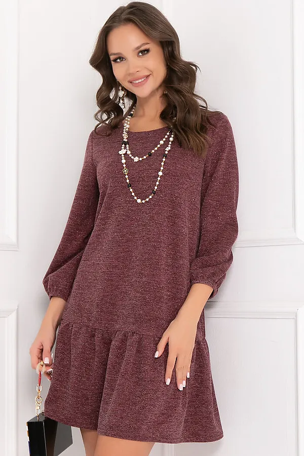 Платье BELLOVERA, бордовый - фото 1