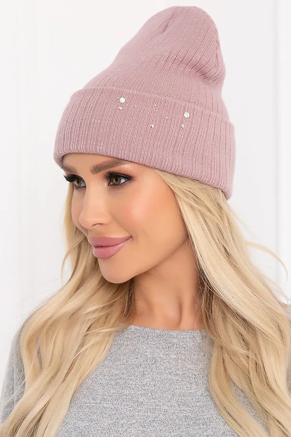 Шапка BELLOVERA, пудровый - фото 1