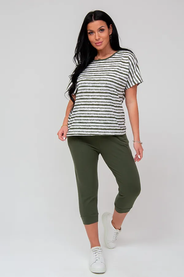 Костюм (Футболка+Бриджи) MODELLINI, хаки - фото 1