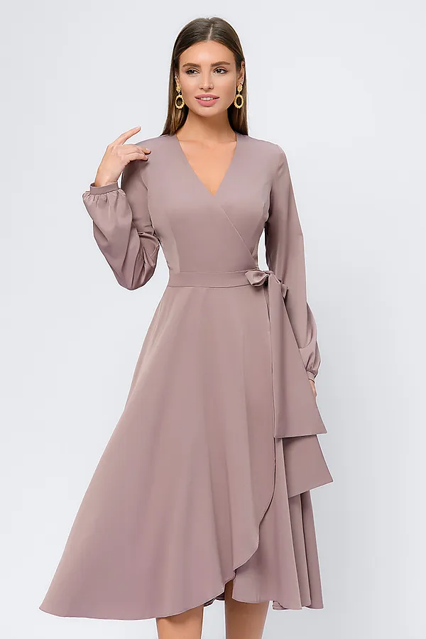 Платье 1001 DRESS, мокко (принт) - фото 1