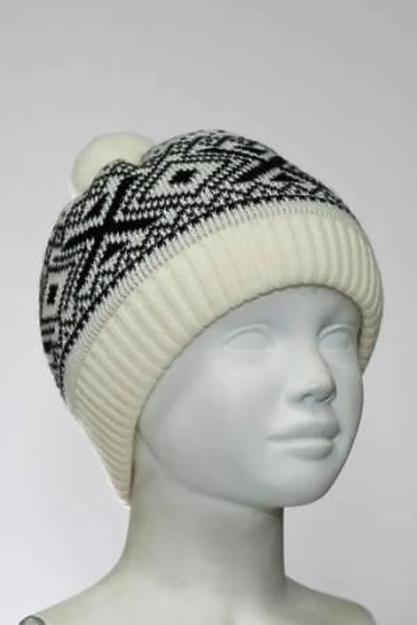 Шапка ESLI, экрю-черный - фото 1