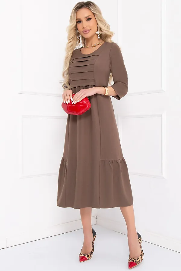 Платье BELLOVERA, капучино - фото 1