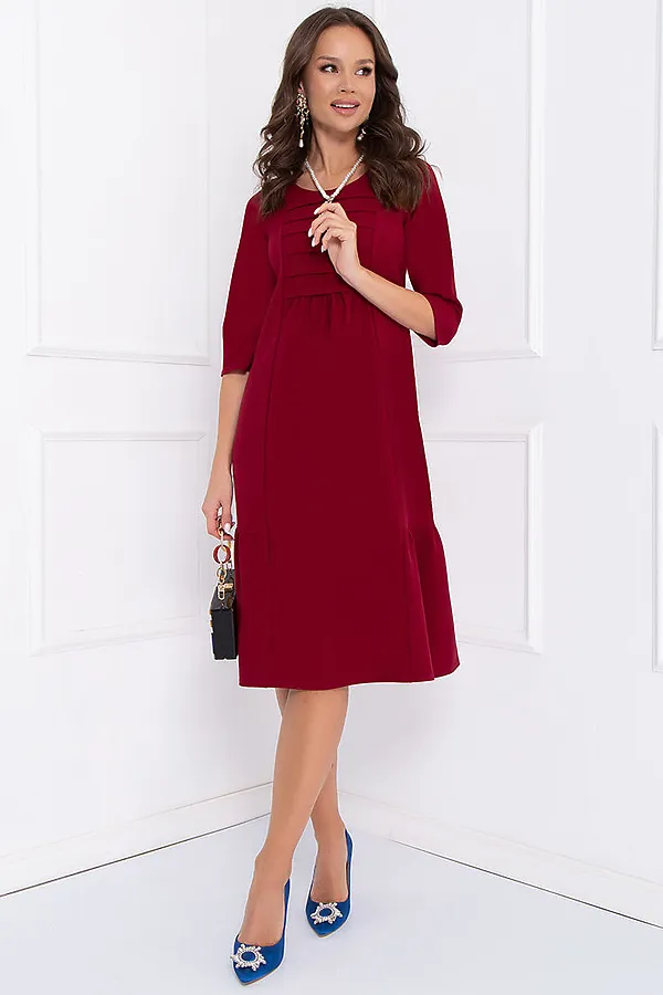 Платье BELLOVERA, бордовый - фото 1