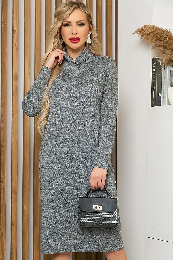 Платье LADY TAIGA, темно-серое - фото 1