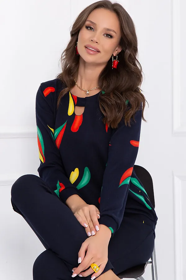 Джемпер  BELLOVERA, тёмно-синий - фото 1