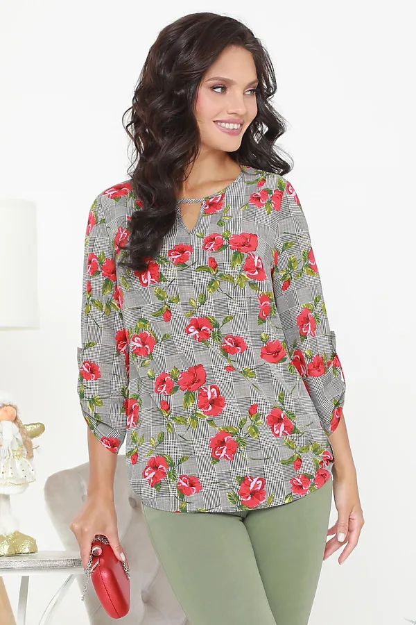 Блуза DSTREND, серо-зелёный - фото 1