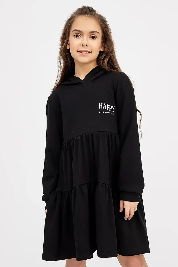 Платье MARK FORMELLE, черный +печать - фото 1