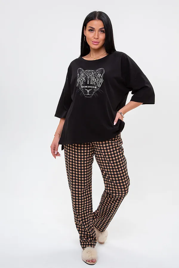 Костюм (Футболка+Брюки) MODELLINI, чёрный - фото 1