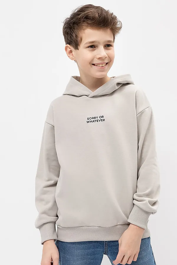 Анорак  MARK FORMELLE, песочно -серый +печать - фото 1