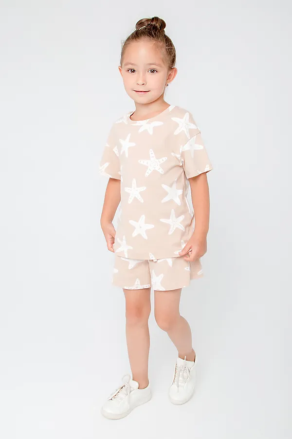Шорты CROCKID SALE, лунный свет,морские звезды к377 - фото 1