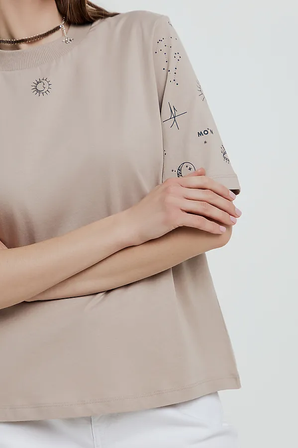Футболка  CONTE ELEGANT, бежевый - фото 1